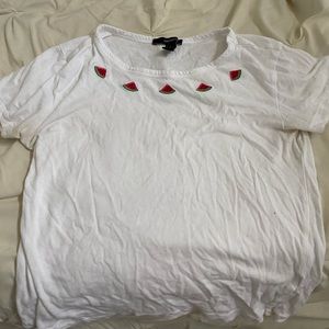 white watermelon shirt